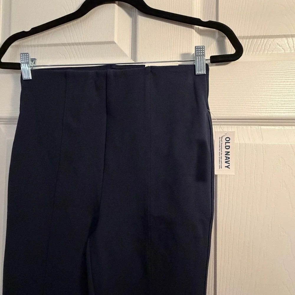 Old Navy Stevie Skinny Pants Navy Blue Small Extra High-Rise Work Office Casual